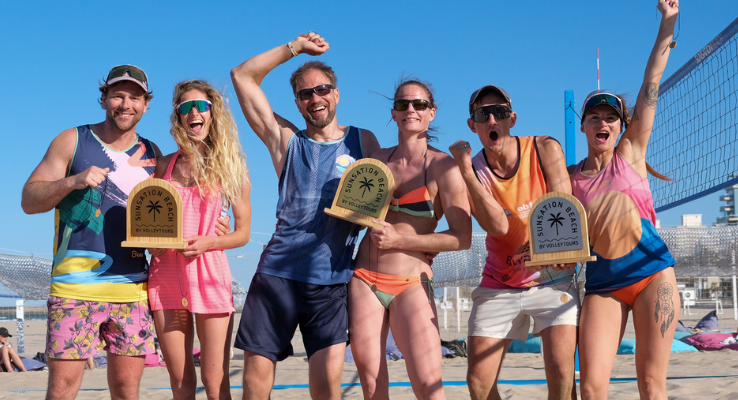 Beachvolleyball-Turniere-Albanien Siegerehrung